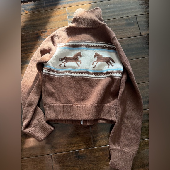 A&F Western Double Zip Sweater - Picture 8 of 8